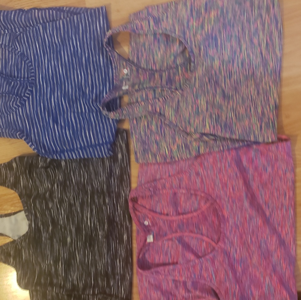 lot of 4 workout tanks. xersion